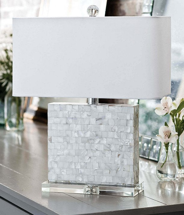 Contempo Mother Of Pearl Lamp - Nautical Luxuries