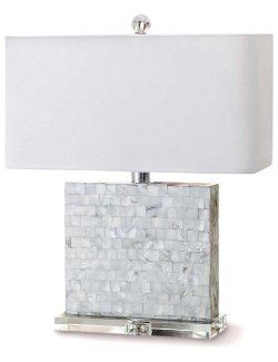Contempo Mother Of Pearl Lamp - Nautical Luxuries