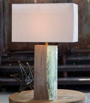 Sea Wall Wood Table Lamp - Nautical Luxuries