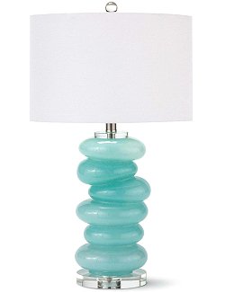 Water Pebbles Glass Table Lamp - Nautical Luxuries