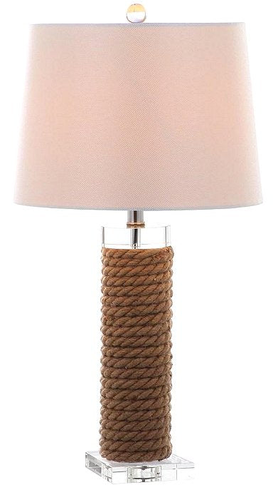 Rope Wrapped Column Lamp Set - Nautical Luxuries