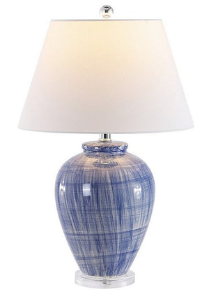Beachy Blue Ceramic Table Lamp - Nautical Luxuries