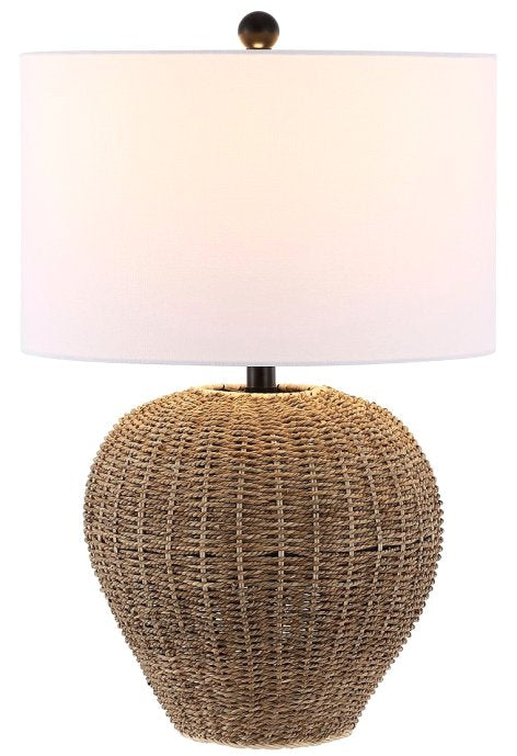 Refined Rattan Table Lamp - Nautical Luxuries