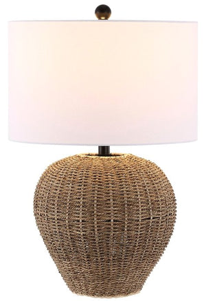 Refined Rattan Table Lamp - Nautical Luxuries