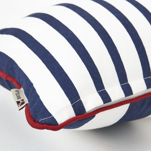 Euro Coastal Nautical Stripes Lumbar Pillow Set - Nautical Luxuries