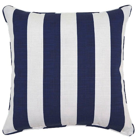 Cabana Stripe Indoor Outdoor Poly Accent Pillows
