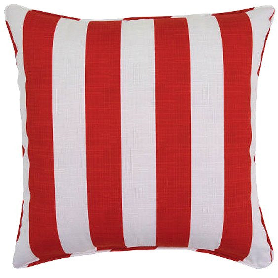 Cabana Stripe Indoor Outdoor Poly Accent Pillows