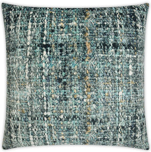 Vintage Ocean Bouclé Weave Print Pillow - Nautical Luxuries