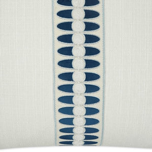 Summer Elegance Indigo Linen Pillow - Nautical Luxuries