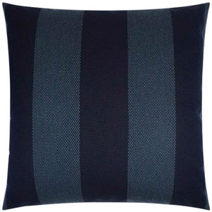 Contempo Neutrals Outdoor Pillows/Oceanside Stripe Indigo - Nautical Luxuries