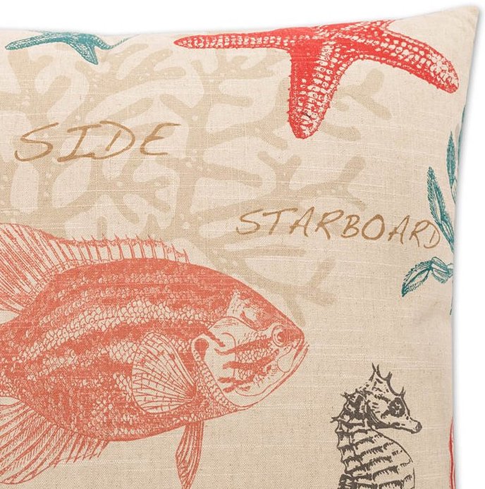 Contempo Indoor Pillows/Coral Specimen Sea Life - Nautical Luxuries