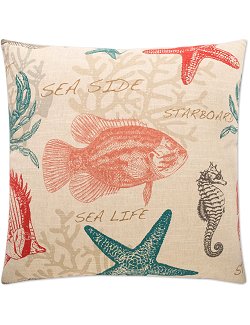 Contempo Indoor Pillows/Coral Specimen Sea Life - Nautical Luxuries