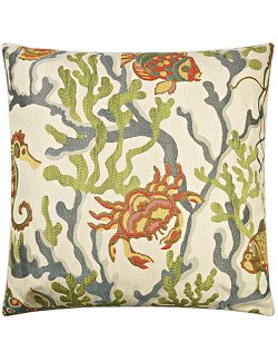 Contempo Indoor Pillows/Reef Crab - Nautical Luxuries