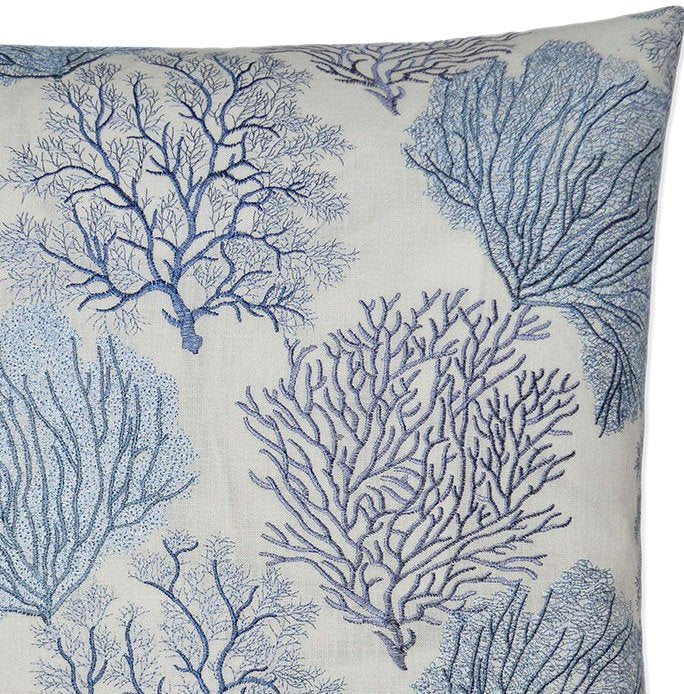 Contempo Indoor Pillows/Blue Coral Field - Nautical Luxuries