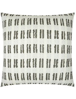 Contempo Neutrals Outdoor Pillows/Boho Hashmarks Natural - Nautical Luxuries