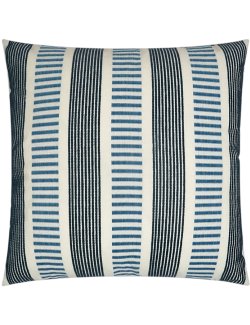 Contempo Neutrals Outdoor Pillows/Compound Stripes Indigo - Nautical Luxuries