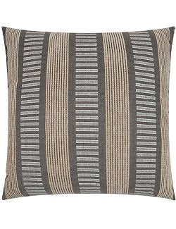Contempo Neutrals Outdoor Pillows/Compound Stripes Stone - Nautical Luxuries