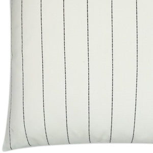 Contempo Neutrals Outdoor Pillows/Malibu Pinstripe Natural White - Nautical Luxuries