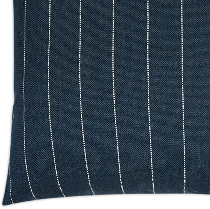 Contempo Neutrals Outdoor Pillows/Malibu Pinstripe Indigo - Nautical Luxuries