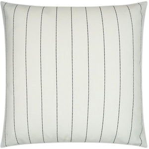 Contempo Neutrals Outdoor Pillows/Malibu Pinstripe Natural White - Nautical Luxuries