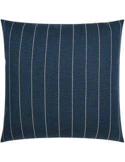 Contempo Neutrals Outdoor Pillows/Malibu Pinstripe Indigo - Nautical Luxuries