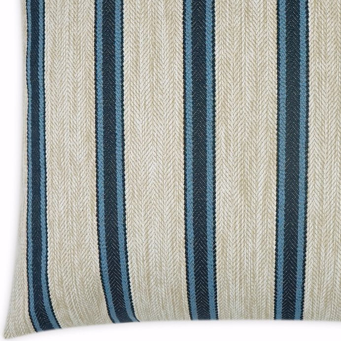 Contempo Neutrals Outdoor Pillows/Sausalito Stripe Navy - Nautical Luxuries