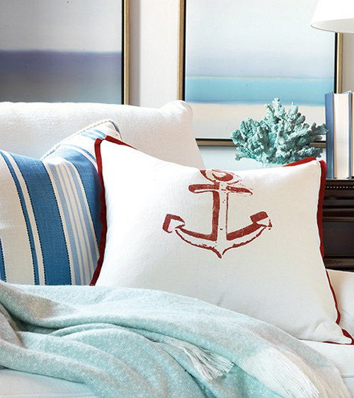 Anchor decorative on sale pillows