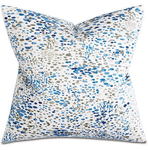 Watercolor Splash Accent Pillow - Nautical Luxuries