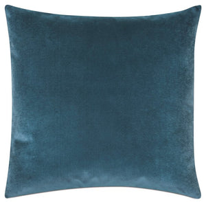 Deep Ocean Cotton Velvet Accent Pillow - Nautical Luxuries