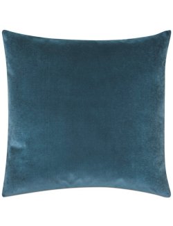 Deep Ocean Cotton Velvet Accent Pillow - Nautical Luxuries