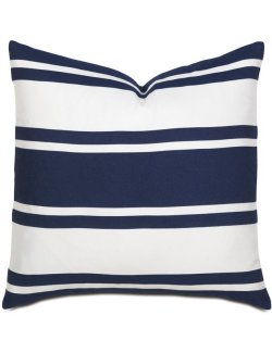 Harbor Indigo Stripe Accent Pillow - Nautical Luxuries
