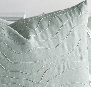 Silvery Ripples Spa Accent Pillow - Nautical Luxuries