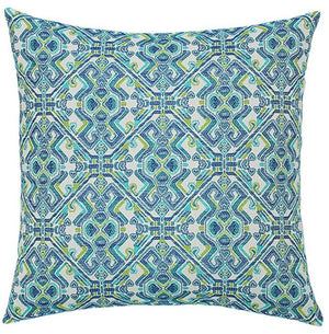 Delphi Print Sunbrella® Outdoor Pillows - Nautical Luxuries