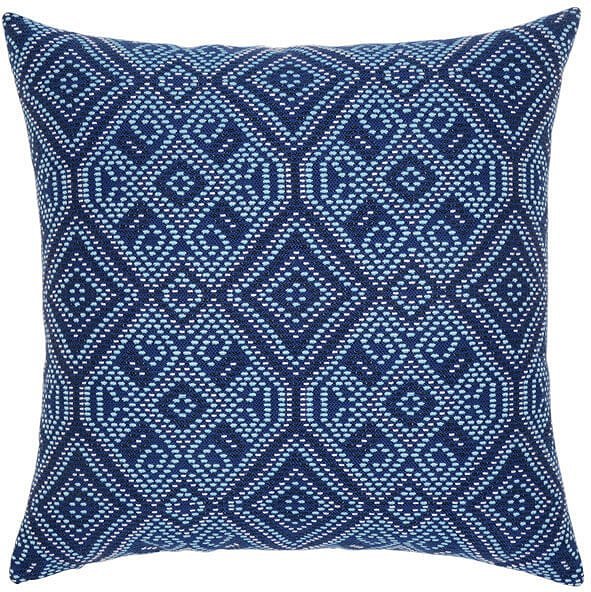 Midnight Tile Sunbrella® Outdoor Pillows - Nautical Luxuries