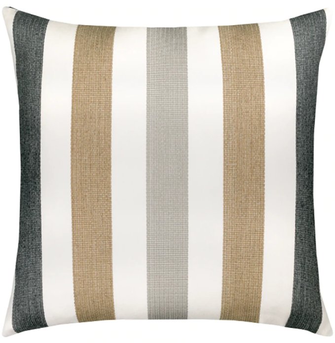 Dunes Striped Sunbrella® Outdoor Pillows - Nautical Luxuries