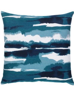 Impressionist Waters-Deep Sea Outdoor Pillows - Nautical Luxuries