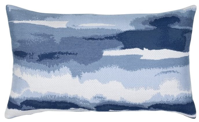 Impressionist Waters-Lake Blue Outdoor Pillows - Nautical Luxuries