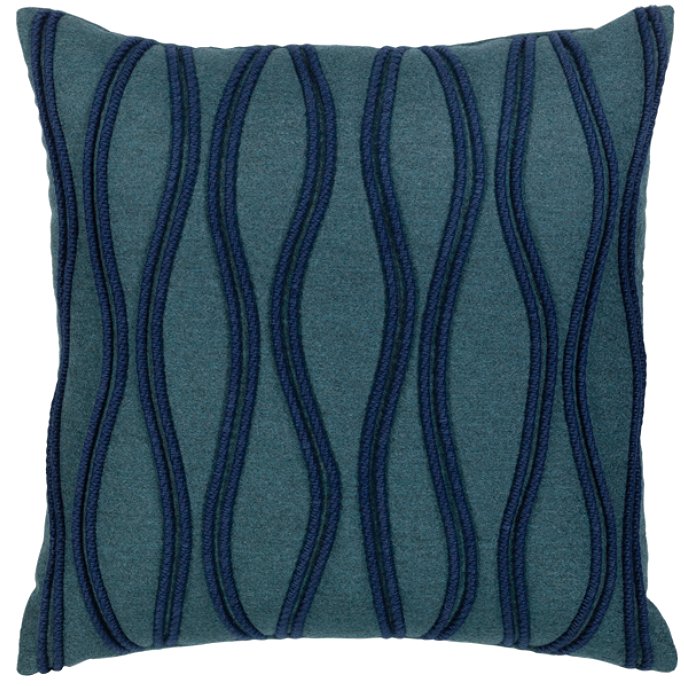 Deep Sea Rippling Sunbrella® Outdoor Pillows - Nautical Luxuries