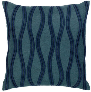 Deep Sea Rippling Sunbrella® Outdoor Pillows - Nautical Luxuries