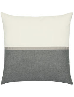 Color Block Smoke Sunbrella® Outdoor Pillows - Nautical Luxuries