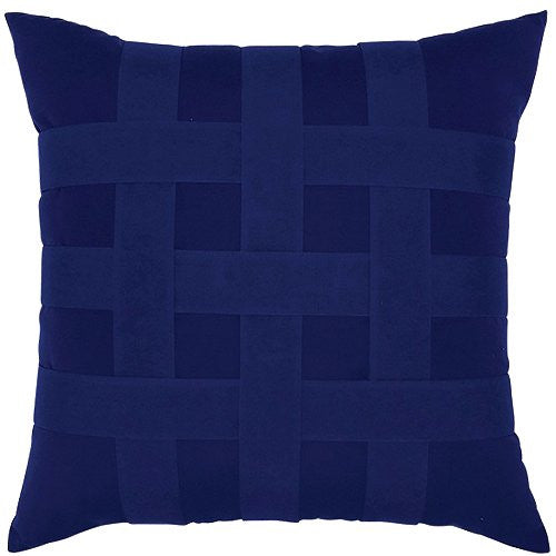 Outdoor Pillows with Insert Navy Leaves Patio Accent Throw Pillows 18x –  Fabritones