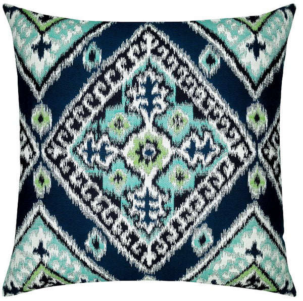 Woven Ikat Sunbrella® Outdoor Pillows Nautical Luxuries