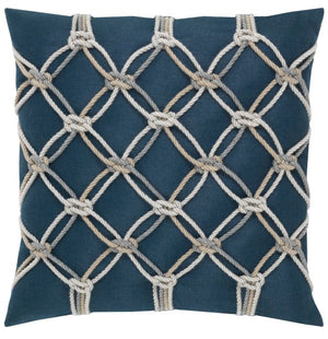 Nautical Net Sunbrella® Outdoor Pillows (4 Colors) - Nautical Luxuries