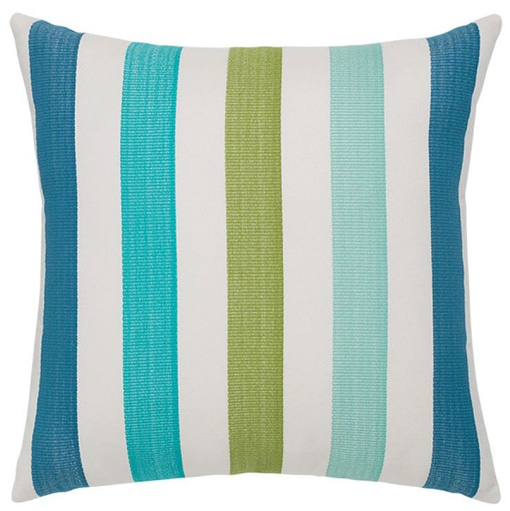 Mediterranean Stripe Sunbrella® Outdoor Pillows Nautical Luxuries