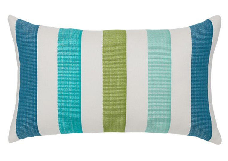 Mediterranean Stripe Sunbrella® Outdoor Pillows - Nautical Luxuries