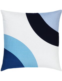 Neo Circles Sunbrella® Outdoor Pillows - Blue Waters - Nautical Luxuries
