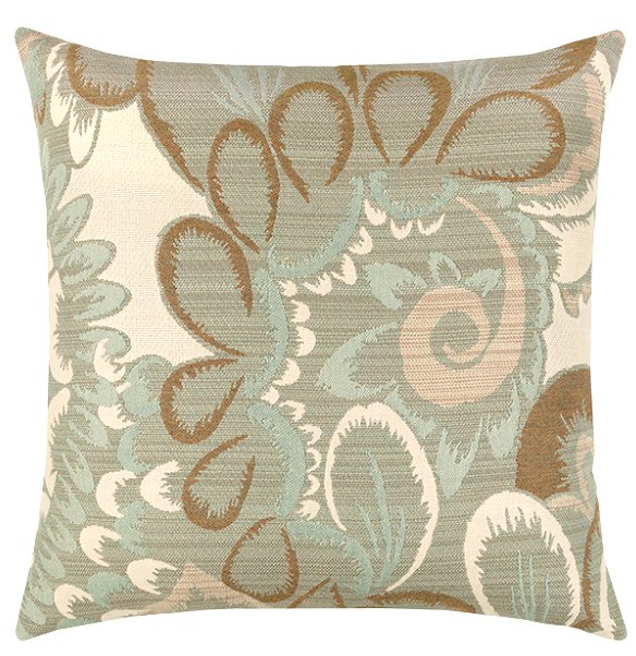 Floral Wave Sunbrella® Outdoor Pillows - Nautical Luxuries