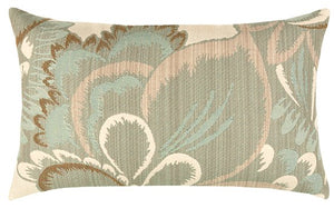 Floral Wave Sunbrella® Outdoor Pillows - Nautical Luxuries