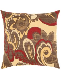Floral Golden Wave Sunbrella® Outdoor Pillows - Nautical Luxuries