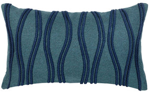 Deep Sea Rippling Sunbrella® Outdoor Pillows - Nautical Luxuries